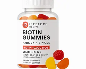 iRestore Hair Gummy Vitamins, Vegan Biotin Gummies for Hair Skin and Nails Gummies, Hair Gummies, Biotin Gummies for Hair Growth Biotin Vitamins Hair Vitamins Gummies for Women & Men, Biotin 10000mcg