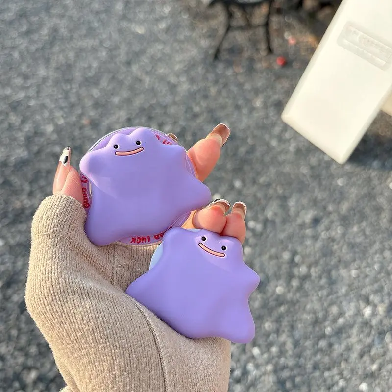 Cute Cartoon Silicone Monster Smartphone Airbag Bracket - Retractable Magnetic Suction Mount, Griptok Holder Kickstand Mobile Accessory for iPhone17