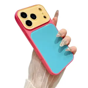 Summervibedopamine Contrast Color Suitable aestheticphonecase for iPhone 17 16 15 14 13 Pro Max Phone Case Contrast Color Full Lens Protection Compatible with iPhone 17 Pro Max Case  No paint peeling off,girly  case ,premium protective case