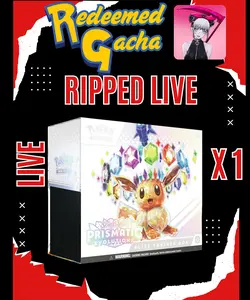 1x Pokémon TCG Prismatic Evolutions Elite Trainer Box - Ripped LIVE