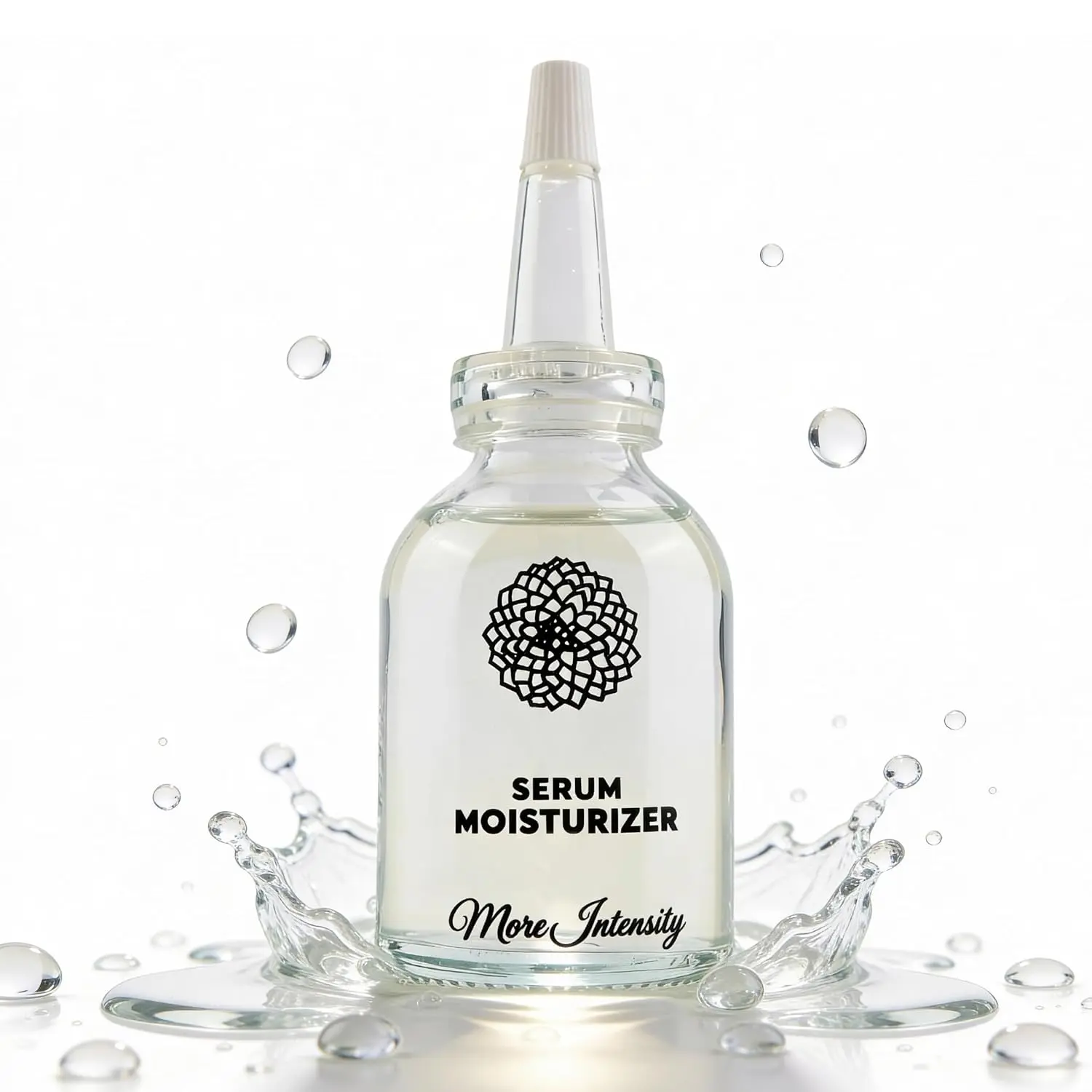 Dahlya Dew More Intensity Moisturizing Face Serum, Hydration + Oil Control, Fragrance-Free, Red Clover + Hyaluronic Acid, Brazilian Skincare, 30ml, Made in Brazil