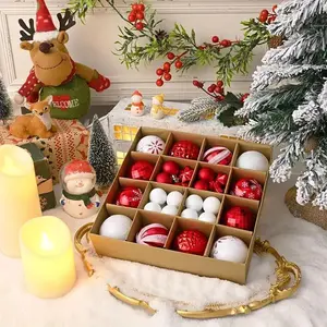 Colorful Christmas Balls Festive Tree Ornaments Reusable Decorative Hanging Baubles Holiday Seasonal Party Decor Supplies