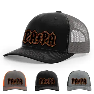 Father’s Day Gift, PAPA Hat, 112 Style Trucker Leather Patch Hat
