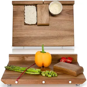 Adaptive Cutting Board- One Handed Cutting Board With 10 Spikes - Wooden Kitchen Chopping Boards Ideal Gift for Stroke Patients and the Elderly