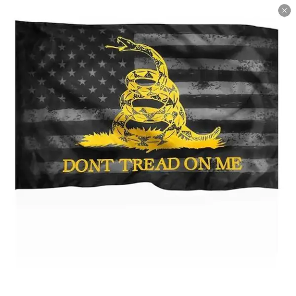 XIFAN Premium "Don't Tread on Me" Gadsden Black American Flag, Durable Polyester Vivid Print Double Stitched, 3x5ft Tea Party Rattlers Indoor Outdoor Banner House Decor