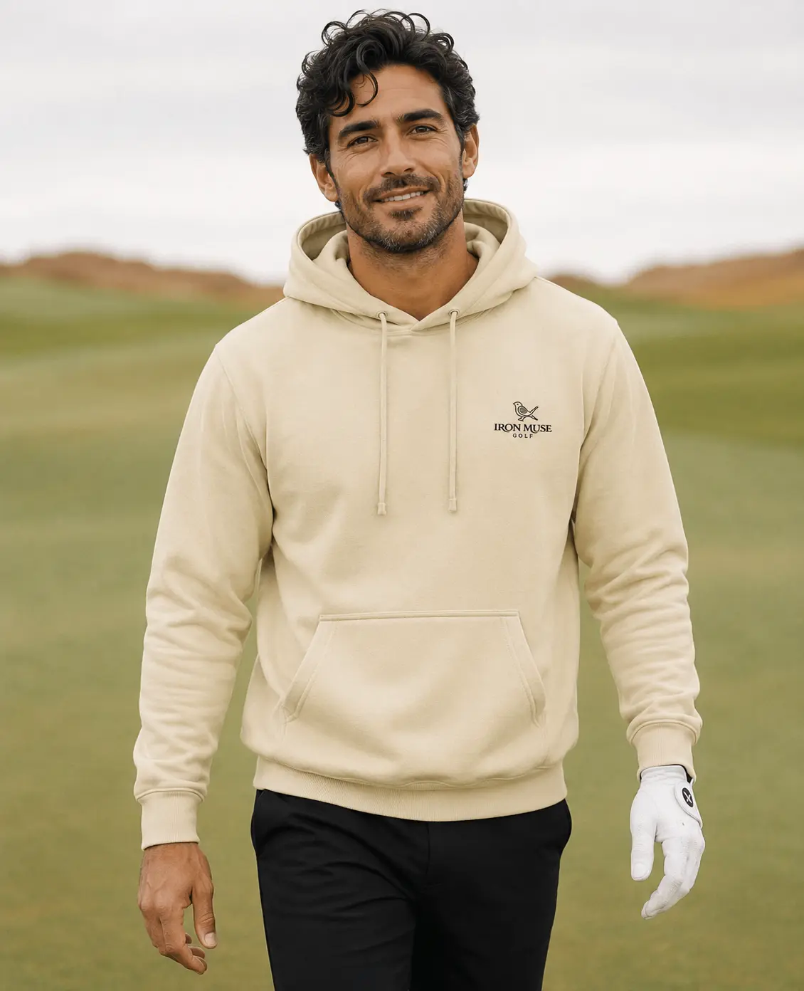 Iron Muse Heritage Hoodie Pullover Sweatshirt, Relaxed Fit, Brushed Fleece Cotton Blend, Minimalist Logo, Cold Wash Compatible (Sports & Outdoor Top)