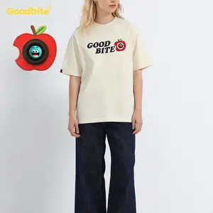 Soft Short-Sleeve Cotton T-Shirt - Goodbite Interactive LED Top with Customizable Replaceable Expression LED Patch, Type-C Rechargeable, Trendy Techwear Sports Shirt for Party & Street Style (Unisex)