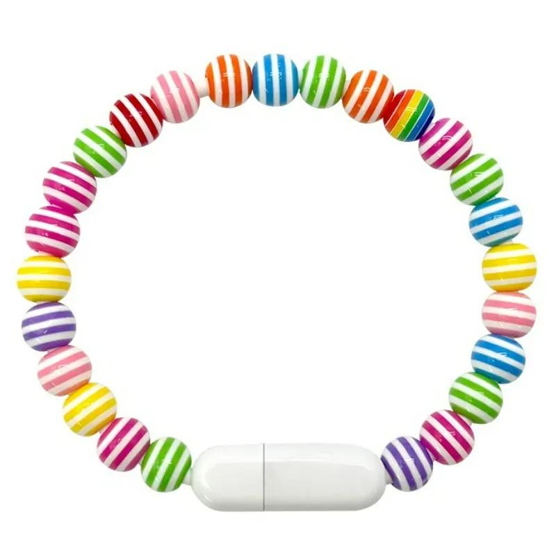 Portable Beaded Bracelet Charging Cable Type C 60W Fast Charge Gift for Women Emergency Phone Charger Durable and Stylish，Compatible with all devices USB-C，For HUAWEI iPhone15-17, Beaded Charging Cords