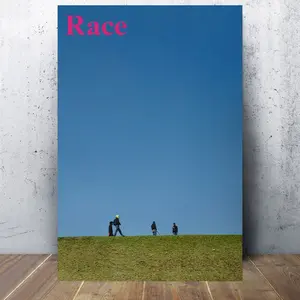 1 Piece Alex G Race Canvas Art Poster, - Wooden Frame Wall Decoration, Suitable for Bedroom and Living Room, Vivid Street Art Print, Urban Style Wall Art, Vivid Wall Decoration| Street Art Print| Wooden Frame Poster, Wall Decoration