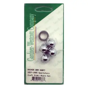 Gardner Westcott 50-40A Rocker Shaft End Nuts – Acorn Style for 1966-1984 Big Twin & 1957-1985 XL