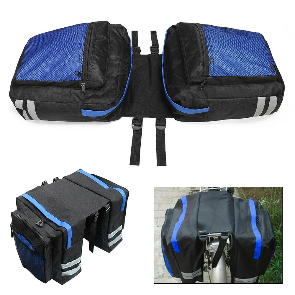 50L Bike Bag Set Bicycle Cargo Rack Saddle Bag Shoulder Bag Rack Bicycle Bag Professional Cycling Accessories