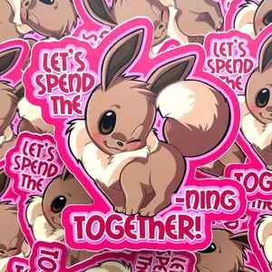 Eeveening Together 5” Vinyl Sticker