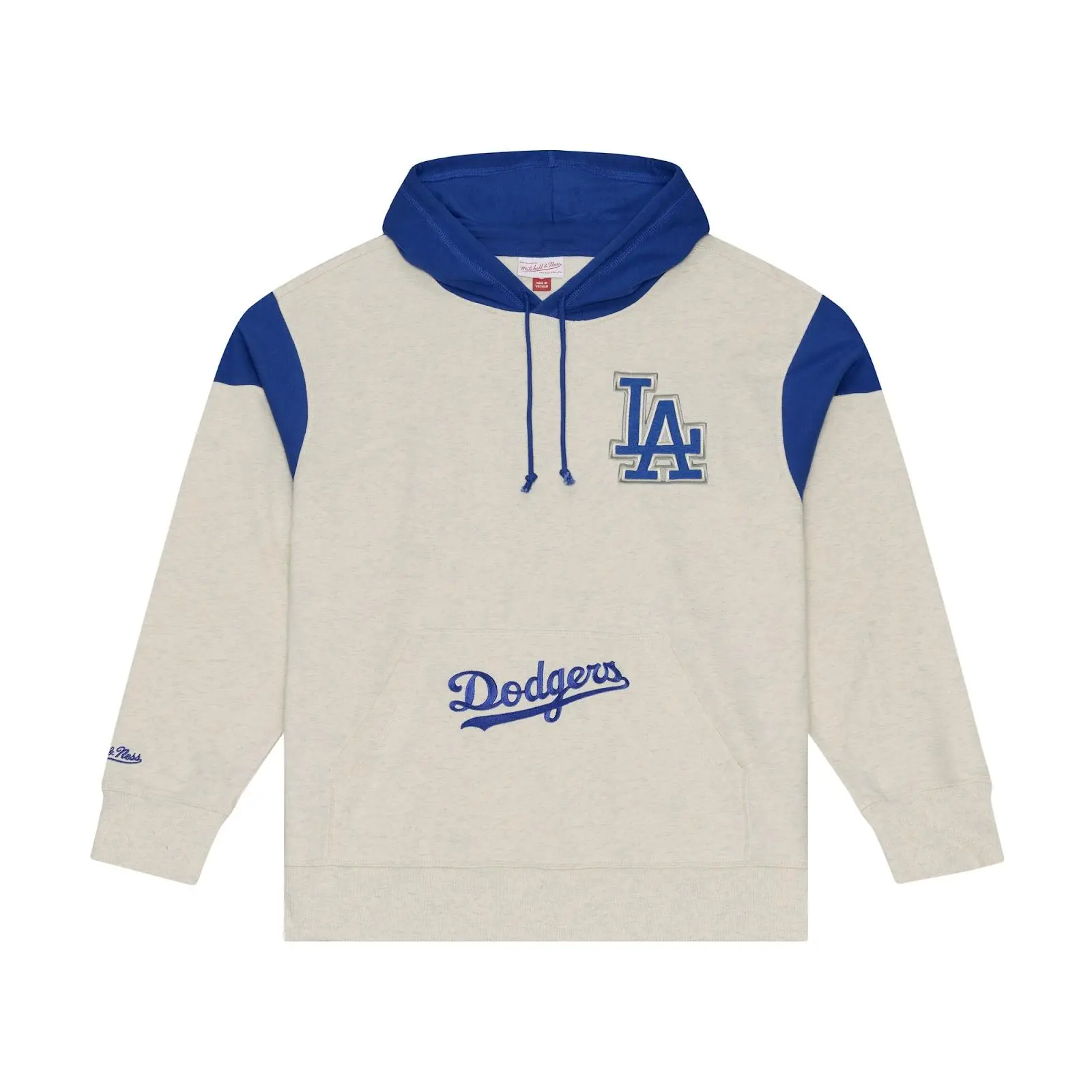 Los Angeles Dodgers Cream Retro Roots French Terry Hoodie, Mitchell & Ness