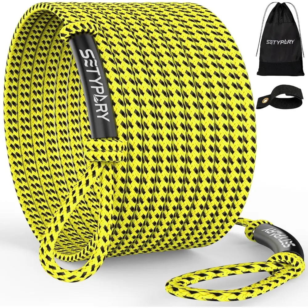 4-6K 60FT Tow Rope For Tubing, Fits 1-4 Person Towable Tubes For Boating, Heavy-Duty Floating Tube Tow Rope For Watersports