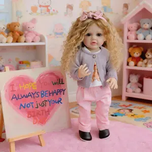 Reborn Lovely 22 inch 55 cm Eyes Opened Reborn Baby Dolls Full Body Vinyl Girl Reborn Baby Dolls Realistic Anatomically Correct,Handmade Lifelike Multicolor Gift for Child baby  born  doll