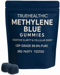 [NEW] Methylene Blue Gummies, for Cognitive Support & Mental Focus, Clean 5mg of Methylene Blue Per Gummy, 99.9% Pure, Vegan, Non-GMO, 30 Gummies
