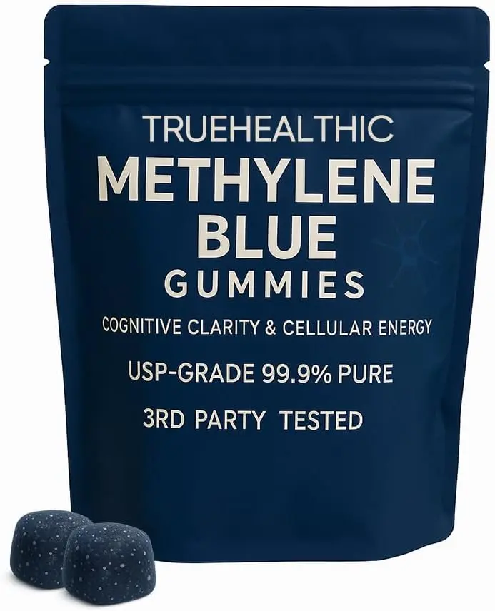 [NEW] Methylene Blue Gummies, for Cognitive Support & Mental Focus, Clean 5mg of Methylene Blue Per Gummy, 99.9% Pure, Vegan, Non-GMO, 30 Gummies