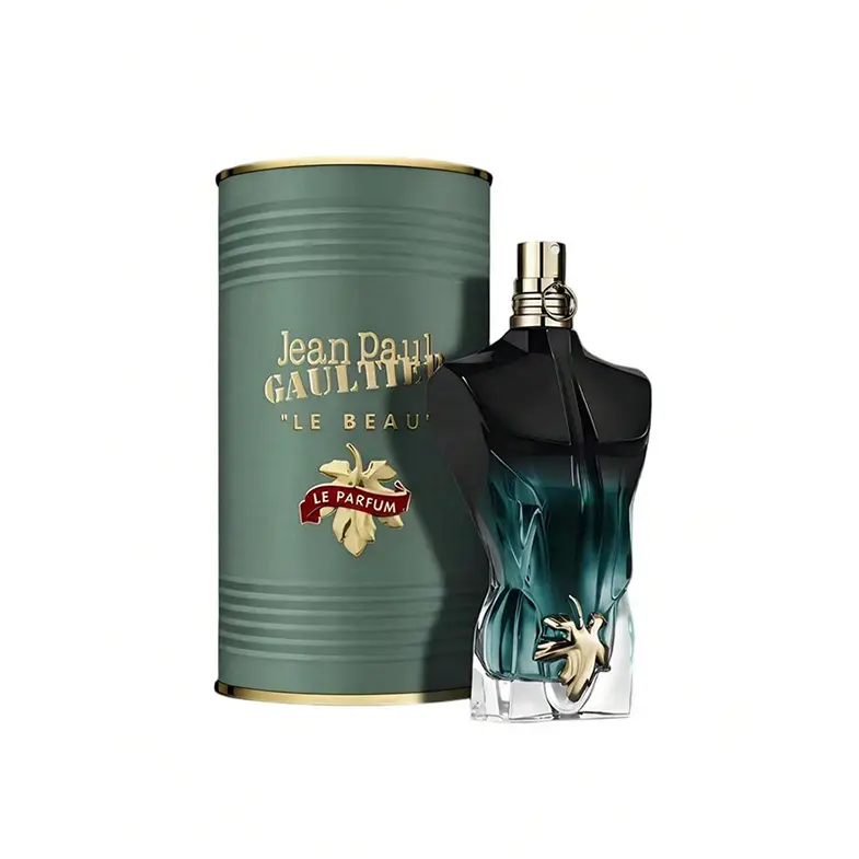 Men's 4.2 oz Jean Paul Gaultier Le Beau Le Parfum Intense Eau de Parfum Spray - Long-Lasting Woody Amber Designer Fragrance with Coconut Wood, Tonka Bean, Sandalwood