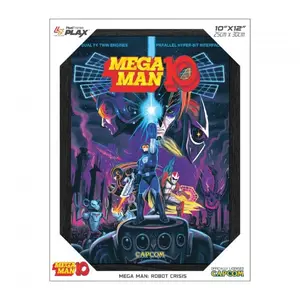 Mega Man: Robot Crisis Framed Lenticular Poster - 10"x12"