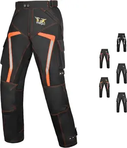 Summer Motorcycle Pants for Men with CE Armor | Adjustable Fit and Waterproof Shell,with Armor for Touring and Dirt Bike Use
