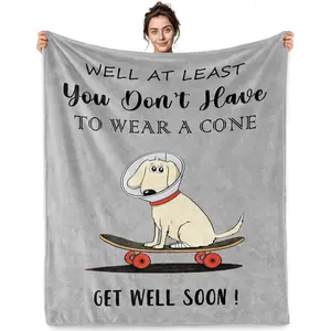 Get Well Soon Gifts Blanket for Women Men After Surgery Recovery Gifts Soft Hospital Gift for Cancer Surgery Patients Thoughtful Present for Mom Wife Sister Friend(50x60 Inch)