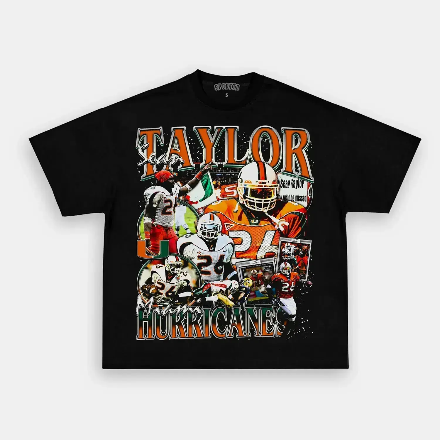 Sean Taylor Graphic Tee, Football Streetwear T-Shirt, Fan Gift