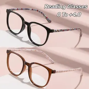 Women's INS Style Reading Glasses Ultra-Lightweight Oversized Frame High-Definition Anti-blue Light Glasses with Plus Diopters