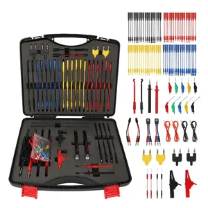 Automotive Circuit Test Leads Kit, Multimeter & Oscilloscope Test Lead Set with Alligator Clips & Banana Plugs for Automotive Electrical Detection Work