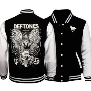 Deftones Necromancer Owl Baseball Jacket Winter Popular Soft Gift for fan