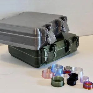 Ultimate Holographic Vial Case for Peptides, GLP, HRT/TRT — Travel + Fridge Ready - Vial Caps Included! Durable  medication storage box