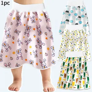 Baby High Waist Diaper Training Skirt, Ultra Soft Comfortable, Breathable Waterproof Washable Pads, Xlarge Size for 13-18kg Babies