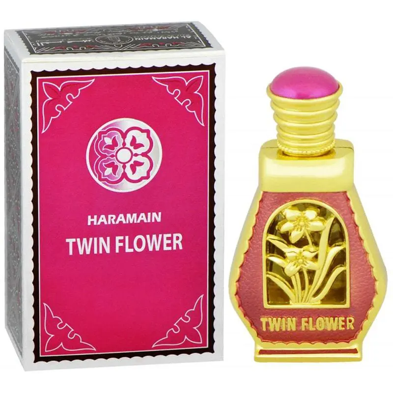 Twin Flower Concentrated Perfume Oil, 15ml (0.5oz) - Men's Fragrance by Al Haramain