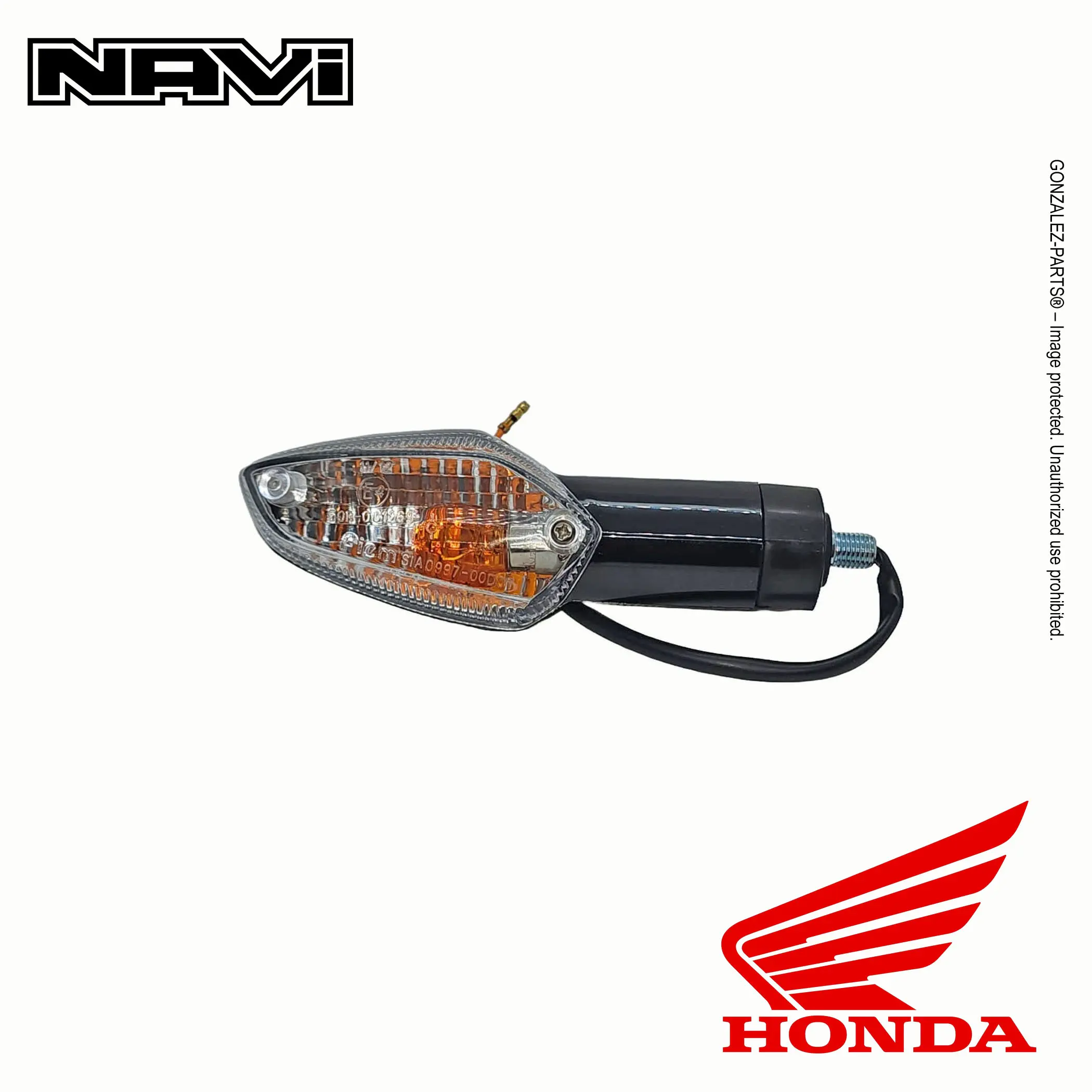 Honda Left Rear Turn Signal 2022-2023 Navi Nva110B OEM 33650-K74-A01