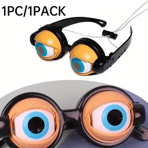 Crazy Glasses New Strange Spoof Toys Selfie Video Funny Sand Sculpture Toys Party Decor Accessories Pull String Wink Kids Gifts