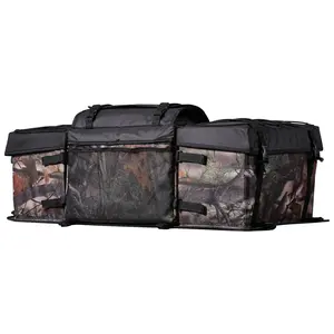 VEVOR 68L ATV Rear Storage Bag 600D Oxford Cloth Rear Cargo Bag with Sponge Cushion
