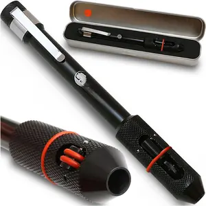 Tig Welding Pen Holder - Welder Feeder with Metal Case for Storage - Enhanced Comfortable Grip Tig Finger - Practical Pocket Clip - Professional Welding Results