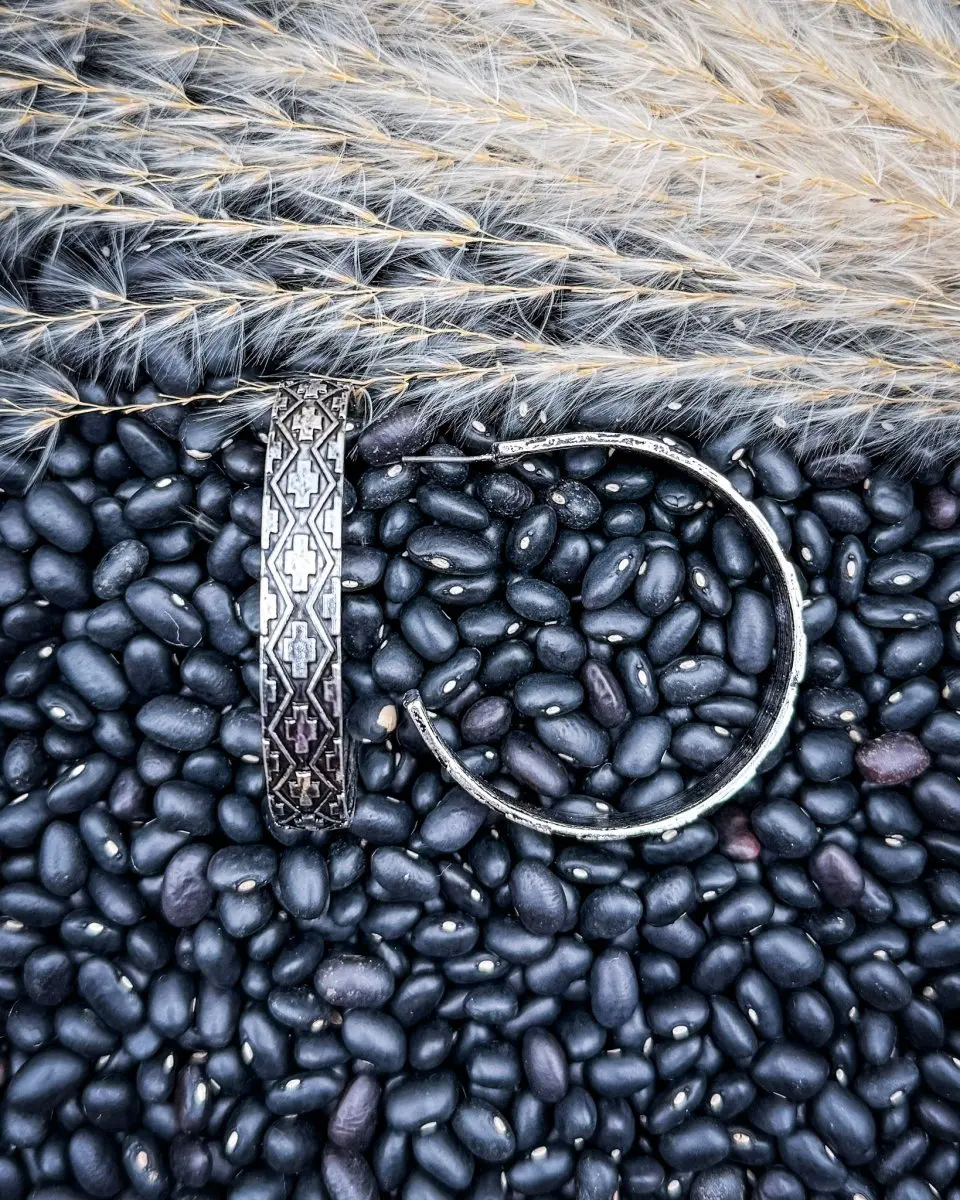 Ridgeway Aztec Hoop Fashion Earrings
