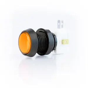 Small Orange Plastic Mechanical Push Button
