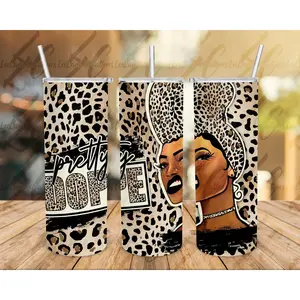 Pretty Dope 20 oz Tumbler |Dope Girl tumbler | 25oz Tumbler | Black Queen Tumbler | Melanin Queen Tumbler