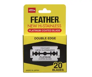 Feather Hi-Stainless Double Edge Blades (20pk) Feather Hi-Stainless Double Edge Blades (20pk)