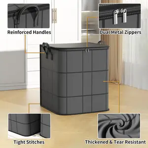 Large-Capacity Foldable Storage Bags for Clothes and Quilts, Durable Dustproof Organizer Solution, Perfect for Home or Dorm Use, Moving and Seasonal Storage, Space-Saving Bags, Space Saver Bags
