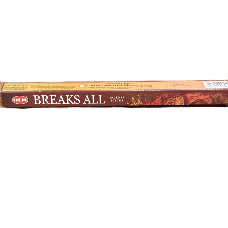 Hem Breaks All Incense Sticks - Premium Quality Aromatic Fragrance for Relaxation and Meditation
