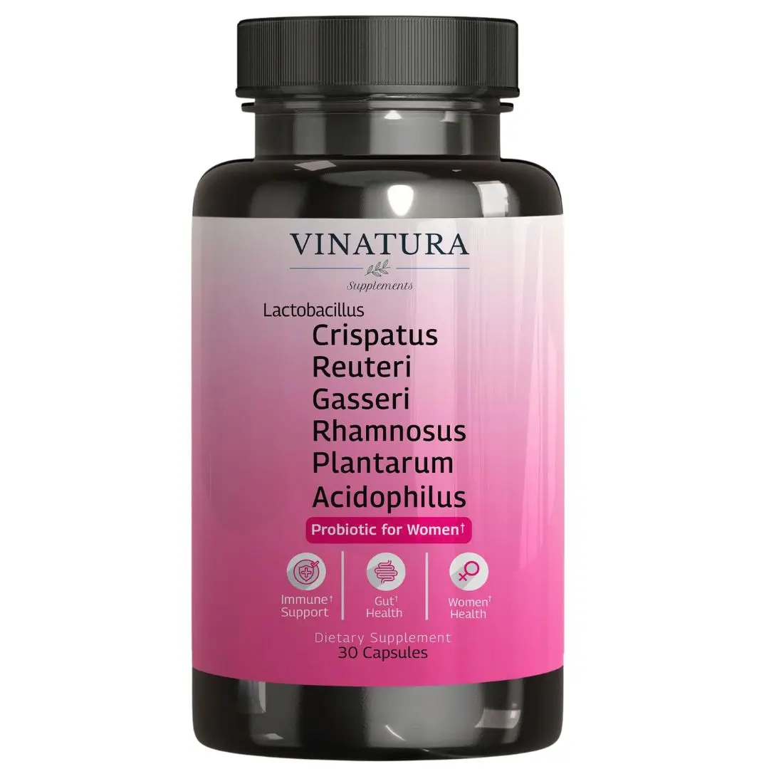 Lactobacillus Rhamnosus, Reuteri, Gasseri, Plantarum, Crispatus, Acidophilus Probiotics - Probiotics for Women *USA Made & Tested* Women Vaginal Health, Gut and Digestive Health - 30 Capsules Healthcare
