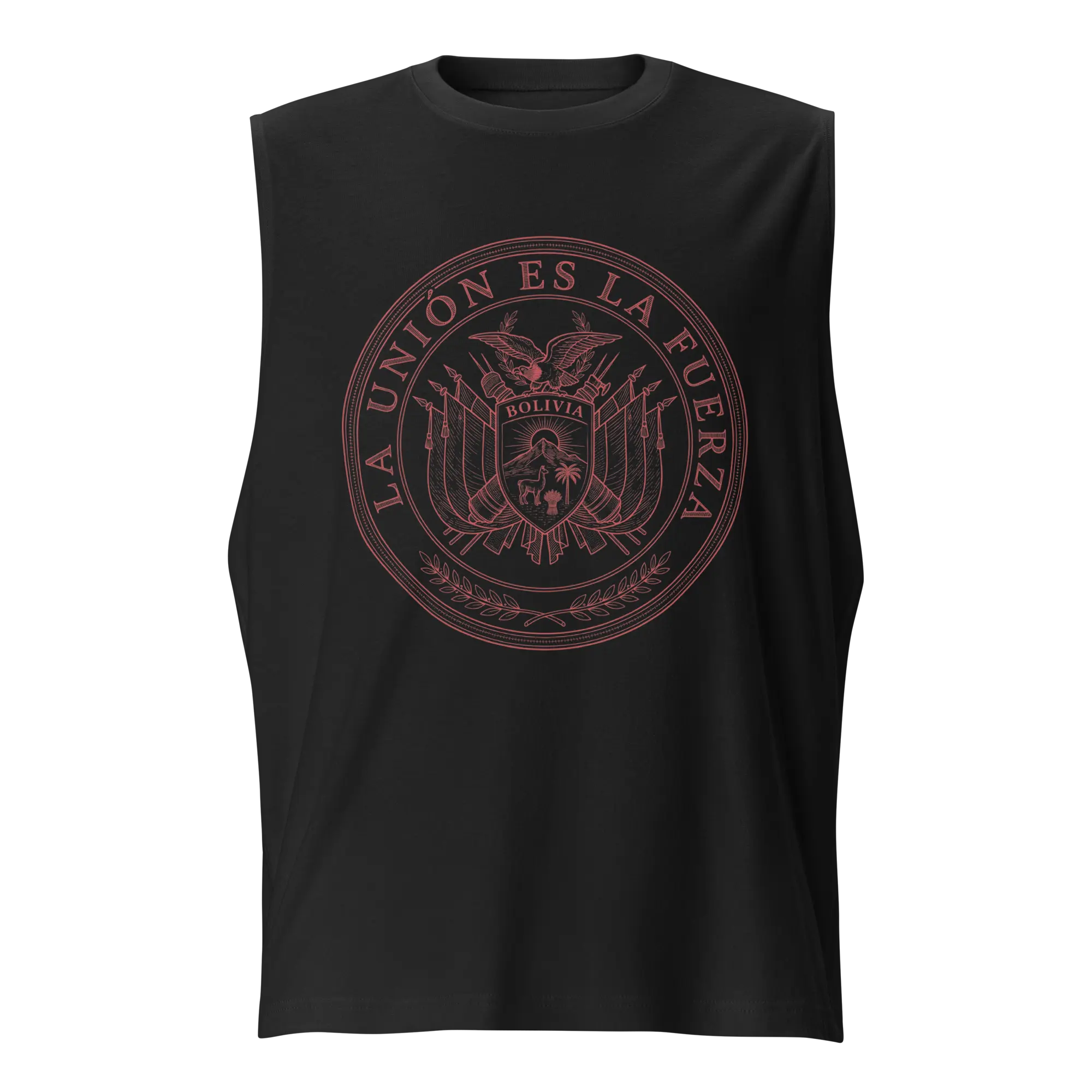 Bolivia "Coat of Arms" Sleeveless Muscle Tee