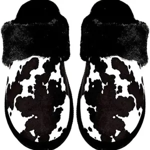 Western Slippers Cow Print Western Slippers Cow Print