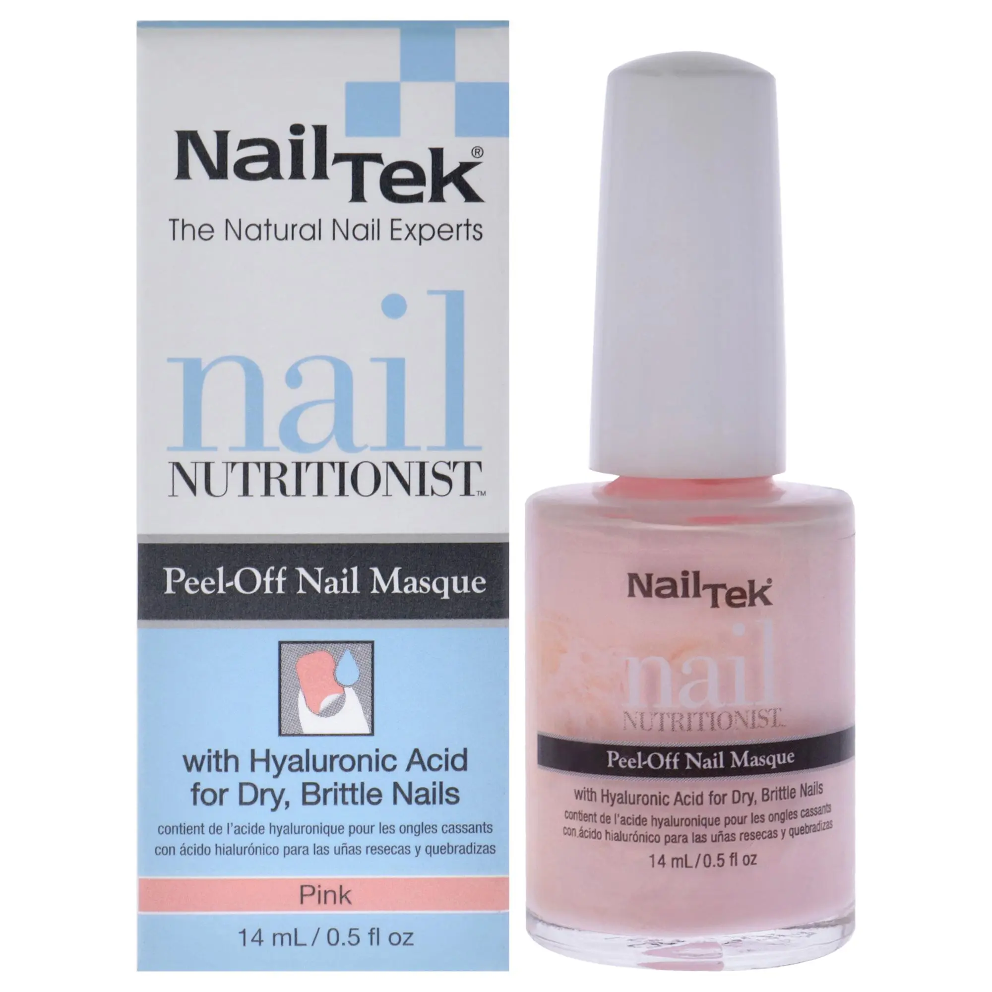Nail Nutritionist Peel-Off Nail Masque - Pink by Nail Tek for Women - 0.5 oz Nail Treatment