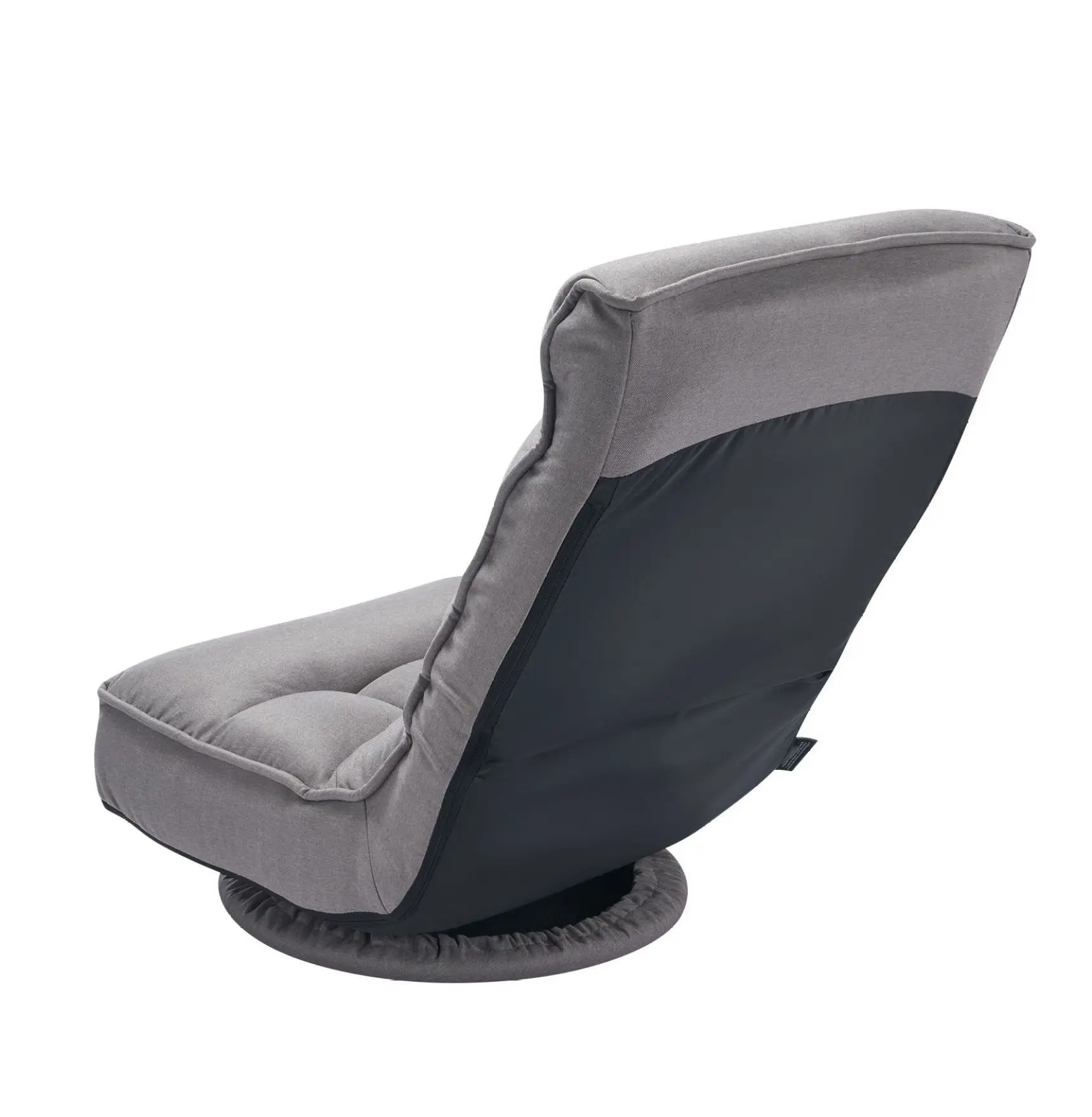 Swivel Floor Gaming Chair, 360 Rotating Backrest, Adjustable Floor Sofa for Gaming, Reading, Relaxing - Foldable, Gray Without Armrest Rotating Model