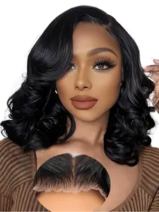 NEW Arrived Wear and Go Glueless Wigs Pre Plucked Bob Wig Human Hair for Black Women Body Wave Lace Front Wigs Upgraded No Glue Needed Pre Cut 4x4 Lace Closure for Beginners Lace Frontal Wigs Suitable for use on Black Friday