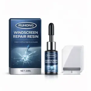 Auto Windshield Crack Repair Kit DIY Quick Repair Crack Adhesive Car Windshield Saver Nano Glass Repair Fluid Long-Lasting for All Crack Types Cup Suction