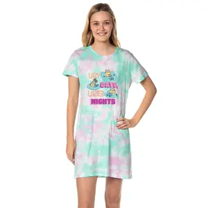 Despicable Me Women's Minions Movie Nightgown Sleep Pajama Shirt For Adults